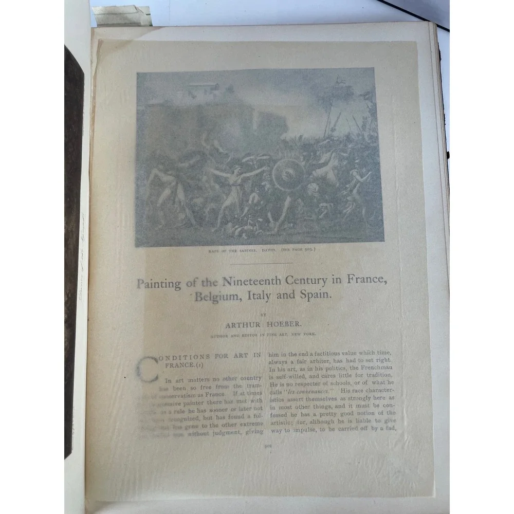 The Fine Arts De Luxe Edition 1907 National Art Society Antique Art History Book